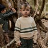 Beige gebreide trui - Knitted sweater warm taupe 